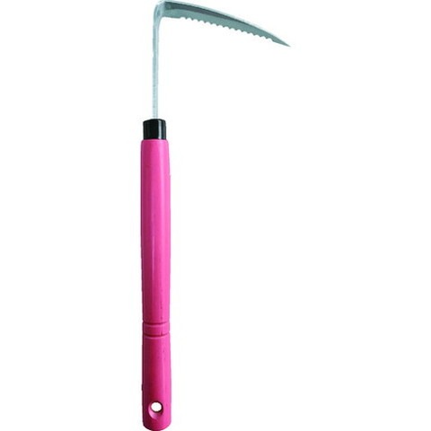 【商品詳細】●波刃で草削り、尖った刃先で壁際などの除草ができます。●除草・草削り作業に●刃長(mm)：110●刃幅(mm)：15●全長(mm)：370●左利き用材質／仕上●刃：ステンレス鋼●柄：天然木（ブナ）注意●鋭利な刃物ですので取扱いには十分ご注意くださいJANコード 4953981600294【代引きについて】こちらの商品は、代引きでの出荷は受け付けておりません。【送料について】北海道、沖縄、離島は送料を頂きます。
