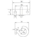 水本 ステンレス プレートフック 12mm×40mm 使用荷重:0.15kN 水本 PH5 金物 建築資材 建築金物 荷役金具(代引不可)