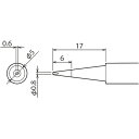 グット 替コテ先0.8D型PX6・7/RX7/CXR用 グット PX60RT0.8D 電子機器 はんだ用品 ステーション型はんだこて(代引不可)