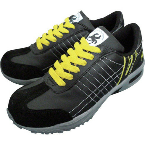 日進 静電耐滑樹脂先芯入リスニーカー 黒 26.5cm 日進 V211BK26.5 保護具 安全靴 作業靴 作業靴(代引不..