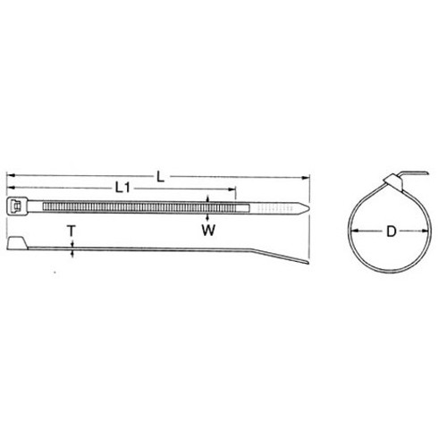 TRUSCO 結束バンド 幅2.5mmX100mm TRUSCO TDK100 電子機器 電設配線部品 ケーブル...