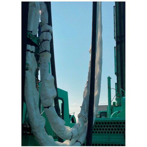 シーズファクトリー 「養生ノ匠」油圧ホースカバー 幅24cm 長サ5m シーズファクトリー NST000037 工事 ..