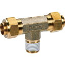 TRUSCO クイックシール継手 チーズ φ6X4 呼ビR1/8 TRUSCO TS6X401TM 空圧用品 流体継手 チューブ 配管継手(代引不可)