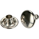TRUSCO 大カシメ スチール ニッケルメッキ 9mm 足長8.5mm 30組入 (ブリスターパック入) TRUSCO PTHPCN8.5 金物 建築資材 ファスニングツール ハトメ(代引不可)