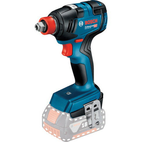 【商品スペック】特長●ボッシュ独自の 2in1インパクト●ドライバービットも角ドライブソケットも両方使用可能●ETP（防じん・防滴機構）搭載●高効率ECモーター（ブラシレスモーター）●暗所の作業に威力を発揮、LEDライト用途●木材、金属へのネジ締め、ボルト締め作業仕様●最大締付トルク(N・m)：200●打撃数(min［［の−1乗］］)：0~4000●バッテリー電圧(V)：18●本体寸法(mm)：147×210×75●無負荷回転数(回/分)：0~3400仕様2●能力(kg)：（インパクトドライバー）普通ボルトM6-M14、高力ボルトM6-M12、（インパクトレンチ）普通ボルトM6-M16、高力ボルトM6-M12●定格電圧(V)：DC18V（ボッシュプロ用充電式専用バッテリー）●回転数：0~3400min-1（回転/分）●打撃数：0~4000min-1（回/分）●最大トルク(m)：200N・●使用可能：6.35mm六角軸ビット、12.7mm角ドライブソケット●質量：1.3kg（本体のみ）材質／仕上●ポリアミド樹脂（PA）セット内容／付属品●本体●カートンボックス注意●バッテリーと充電器は別売です。【代引きについて】こちらの商品は、代引きでの出荷は受け付けておりません。【送料について】北海道、沖縄、離島は送料を頂きます。