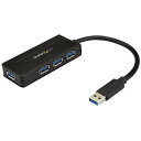 スターテック USBハブ/USB 3.0/USB-A - 4x USB-A/ACアダプター付属/ブラック スターテック ST4300MINI オフィス 住設用品...