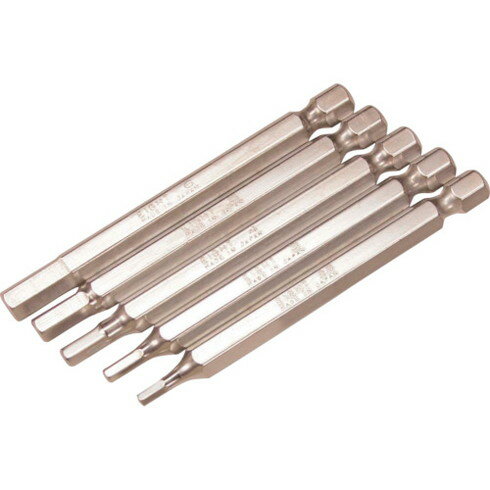 エイト 六角棒ビット 対辺6.35mm 溝9mm 5mmX75 単品 エイト EA635MMX75 電動 油圧 空圧工具 ドライバー..