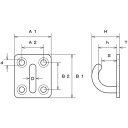 水本 ステンレス オープンアイプレート 使用荷重:0.15kN 水本 OIP6 金物 建築資材 建築金物 荷役金具(代引不可)