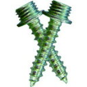 TRUSCO フック用ステンコートポイントビスセット 4×20 2本入 TRUSCO HPAA351 金物 建築資材 ねじ ボルト ナット 装飾ねじ ナット(代...