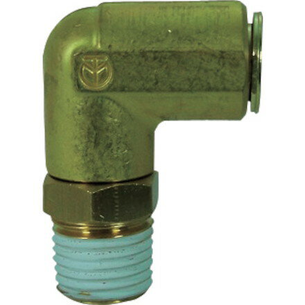 チヨダ 冷却水配管用タッチコネクターフジVタイプメイルエルボ金属 8mm R1/8 千代田通商 空圧用品 流体継手 チューブ チューブ継手(代引不可)