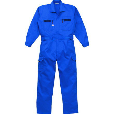 AUTO-BI ツナギ服8700-002マリンブルー-L 山田辰 保護具 作業服 つなぎ服(代引不可)【送料無料】