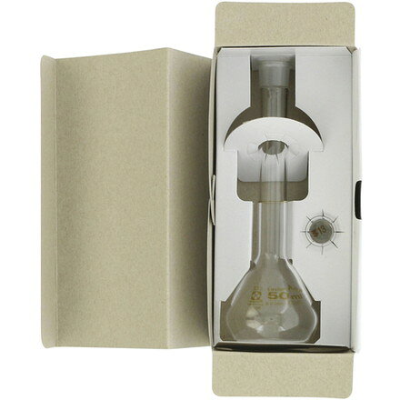 リコメン堂生活館のSIBATA メスフラスコ カスタムA 50mL 柴田科学 研究用品 理化学用品 メスシリンダー(代引不可)｜アングル3