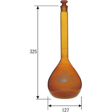 SIBATA メスフラスコ 茶 スーパーグレード 1L 柴田科学 研究用品 理化学用品 メスシリンダー(代引不可)【送料無料】