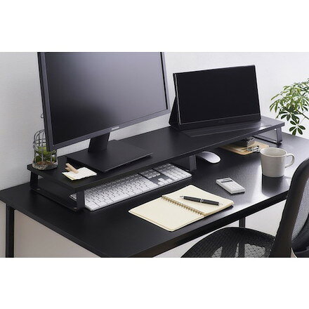 IRIS 288164 モニター台 ブラック アイリスオーヤマ オフィス 住設用品 OA用品 ディスプレイスタンド 金具(代引不可)【送料無料】 [2]