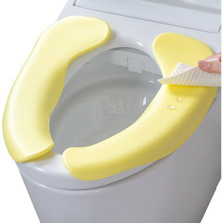 オカ 拭ケルラクラク便座クッション イエロー オカ 清掃 衛生用品 労働衛生用品 トイレ用品(代引不可) 3
