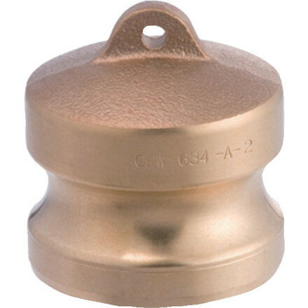 トヨックス カムロック アダプター ダストプラグ ブロンズ 634-A1インチ BR トヨックス 空圧用品 流体継手 チューブ 金属カップリング(代引不可)