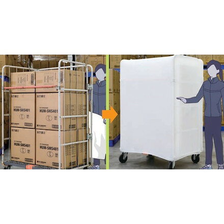ミドリ安全 荷崩レ防止カバー ラップレス ミドリ安全 梱包用品 梱包結束用品 スト...