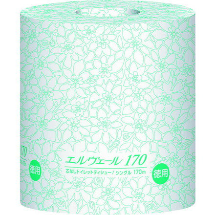 エリエール エルヴェールトイレットティシューシングル170m個包装芯ナシ EBS 清掃 衛生用品 労働衛生用品 トイレ用品(代引不可)【送料無料】