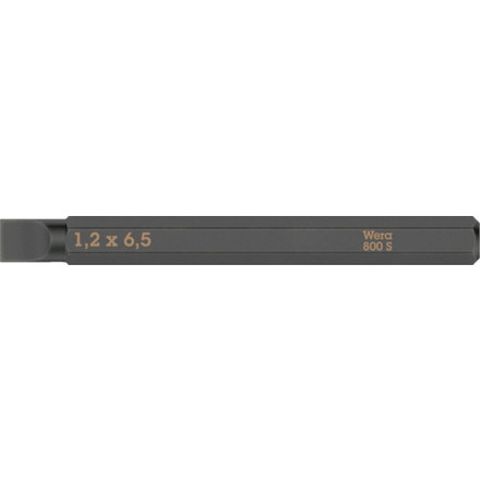 Wera 貫通専用差替ビット マイナス6.5×1.2mm Wera社 手作業工具 ドライバー 六角棒...
