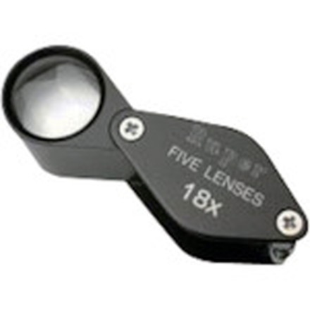 【商品スペック】特長●ファイブホールドレンズ倍率18倍用途仕様●倍率(倍)：18●レンズ寸法(mm)：17●幅(mm)：24●高さ(mm)：20●外形寸法(mm)：40●レンズサイズ：17mm●重さ：43g●商品サイズ：40×20×24(m...