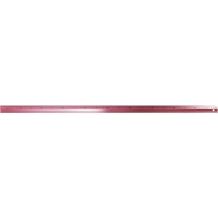 【商品スペック】特長●カッティング面より高いカッターの刃が滑っても乗り越えにくい危険防止壁付です。●高級感あるカラーアルマイト仕上げです。用途●長さの測定●溝引き●カッティング用仕様●全長(mm)：1010●幅(mm)：35●厚さ(mm)：5●呼び寸法(mm)：1000●色：ペールピンク仕様2材質／仕上●アルミセット内容／付属品注意【代引きについて】こちらの商品は、代引きでの出荷は受け付けておりません。【送料について】北海道、沖縄、離島は送料を頂きます。