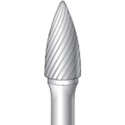 ナカニシ チタンコート超硬カッター 砲弾シングルカット刃径10mm 刃長20mm ナカニシ 電動 油圧 空圧工具 研削研磨用品 超硬バー(代引不可)【送料無料】