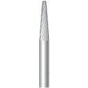 ナカニシ 超硬カッター テーパー先丸シングルカット刃径3mm刃長12.7mm ナカニシ 電動 油圧 空圧工具 研削研磨用品 超硬バー(代引不可)