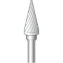 ナカニシ 超硬カッター テーパーシングルカット刃径6.3mm刃長12.7mm ナカニシ 電動 油圧 空圧工具 研削研磨用品 超硬バー(代引不可)【送料無料】