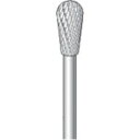 ナカニシ 超硬カッター 逆テーパー先丸ダブルカット 刃径6mm 刃長12mm ナカニシ 電動 油圧 空圧工具 研削研磨用品 超硬バー(代引不可)【送料無料】