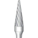 ナカニシ 超硬カッター テーパーダブルカット刃径9.5mm 刃長27.0mm ナカニシ 電動 油圧 空圧工具 研削研磨用品 超硬バー(代引不可)【送料無料】