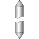 ナカニシ 超硬カッター テーパーシングルカット刃径6.0mm 刃長4.0mm ナカニシ 電動 油圧 空圧工具 研削研磨用品 超硬バー(代引不可)【送料無料】
