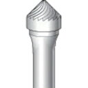 ナカニシ 超硬カッター テーパーシングルカット刃径9.5mm 刃長4.7mm ナカニシ 電動 油圧 空圧工具 研削研磨用品 超硬バー(代引不可)【送料無料】