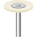 ナカニシ 毛ブラシ ハード 豚毛 10本入 外径20mm ナカニシ 電動 油圧 空圧工具 研削研磨用品 軸付ブラシ(代引不可)【送料無料】