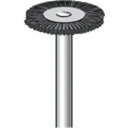 ナカニシ 毛ブラシ ハード 馬毛 10本入 外径17mm ナカニシ 電動 油圧 空圧工具 研削研磨用品 軸付ブラシ(代引不可)【送料無料】