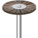 ナカニシ 毛ブラシ ミディアム馬毛 10本入 ナカニシ 電動 油圧 空圧工具 研削研磨用品 軸付ブラシ(代引不可)【送料無料】