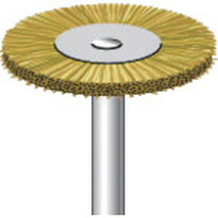 ナカニシ 真鍮 ワイヤーブラシ 10本入 ナカニシ 電動 油圧 空圧工具 研削研磨用品 軸付ブラシ(代引不可)【送料無料】