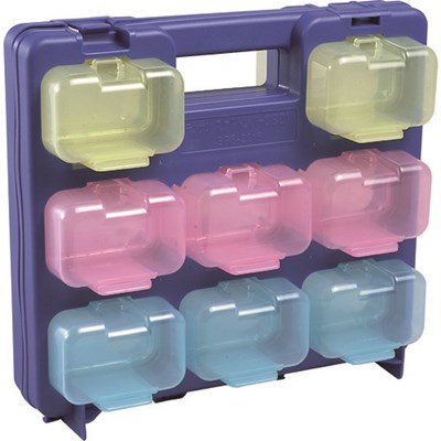 デンサン スケルトンパーツボックスミニ SPS2916BL 手作業工具 工具箱 パーツケース(代引不可)