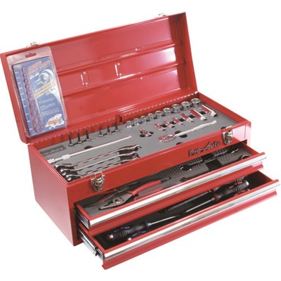 Pro-Auto 3/8DR.48PCツールキット TE348R 手作業工具 工具セット チェストタイプ(代引不可)