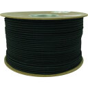 ユタカメイク タイトゴムロープドラム巻 4.5mm×200m ブラック PRT20(代引不可)【送料無料】