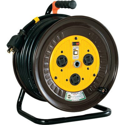 日動 三相200Vドラム ロック(引掛)式コンセントドラム(屋内型) 20m NDE320L20A 工事・照明用品 コードリール・延長コード コードリール(代引不可)【送料無料】