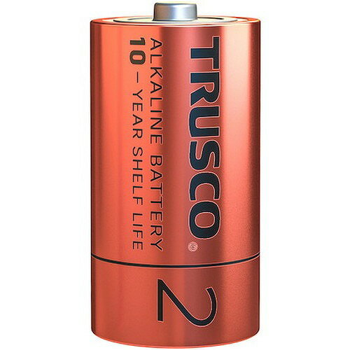 TRUSCO アルカリ乾電池10年 単2 (2本入) TLR14GPL2S オフィス・住設用品 オフィス備品 電池(代引不可)