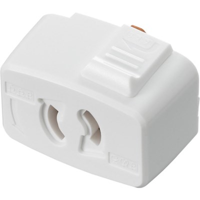 YAZAWA ライティングダクト用抜け止コンセントプラグホワイト SF6013WH オフィス・住設用品 OA用品 OAタップ(代引不可)