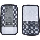 TRUSCO メッシュ安全ベスト ウエスト延長パッド 紺*シルバー TMVEBS 保護具 作業服 安全ベスト(代引不可)