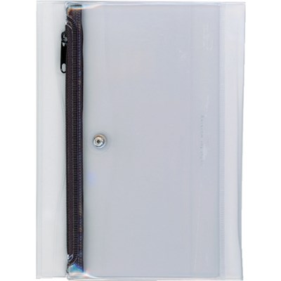 ダイゴー isshoni.ペンケース付ノートカバーPVC B6 Rクリアブラック N1932 オフィス・住設用品 文房具 ノート(代引不可)