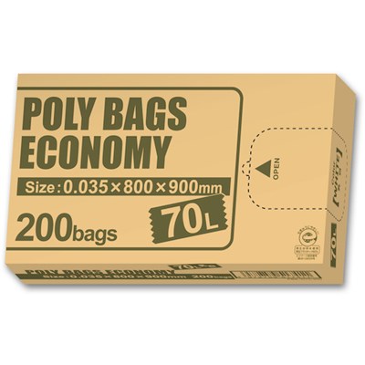 オルディ ポリバッグエコノミーBOXゴミ袋 70L 0.035mm 乳白 200P PBEW70200 清掃・衛生用品 清掃用品 ゴミ袋(代引不可)