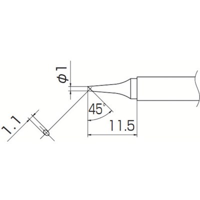 白光 こて先 1BC型 T13BC1 電子機器 はんだ用品 ステーション型はんだこて(代引不可)