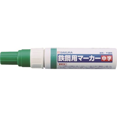 サクラ 鉄鋼用マーカー中字 緑 PKKM29GR 工事・照明用品 溶接用品 工業用マーカー(代引不可)