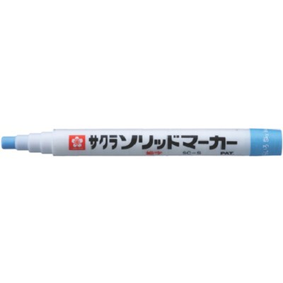 特長●ペンキのように混ぜなくてもよく、ハケや筆がいりません。●ペン先がなくなったら本体フィルムを外し、ペン先パーツを後端に付け替えれば最後まで使えます。●加熱面200℃まで筆記可能です(条件により若干変色する場合があります)。用途●溶接個所・鉄・鋼材・木材・合成樹脂・ガラス・ゴム・皮革・紙へのマークチェック用に。●塗装のはく離・傷の補修に。●タイヤ・ホイールへのマーク記入に。仕様●色：空色●適合温度範囲(℃)：-10〜200●文字サイズ：細字●文字サイズ(mm)：細字材質／仕上●インキ:油性アルコール系顔料原産国（名称）：日本【代引きについて】こちらの商品は、代引きでの出荷は受け付けておりません。【送料について】北海道、沖縄、離島は送料を頂きます。