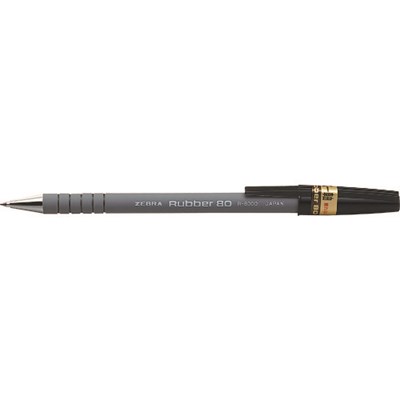 ゼブラ ボールペン ラバー80 黒 R8000BK オフィス・住設用品 文房具 筆記具(代引不可) rcmdse-16695173 リコメン堂生活館 パッケージ画像