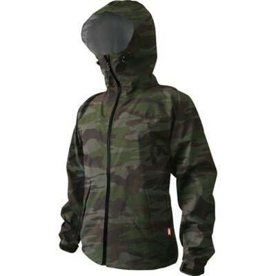 カジメイク ストレッチシールドジャケット グリーンカモ 4L 7570564L 保護具 作業服 雨具(代引不可)【送料無料】